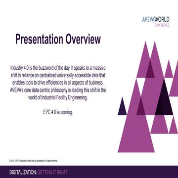 AVEVA World Conference NA - Greg Pada, Digital Twin Solutions