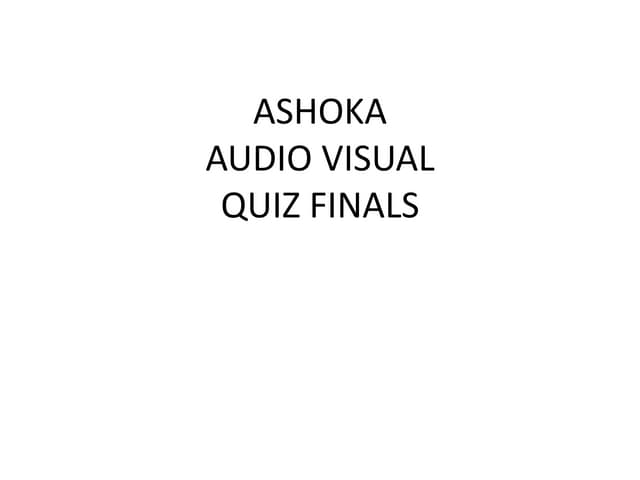 The Audio Visual kyuz- Finals