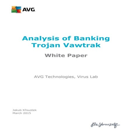 Avg Technologies Vawtrak Banking Trojan White Paper