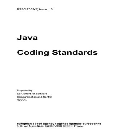 Java codingstandards | PDF | Programming Languages | Computing