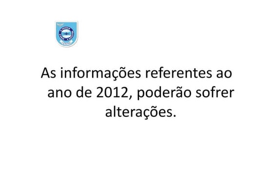 Estatística de Acidentes Aviação civil - Brasil - 2012