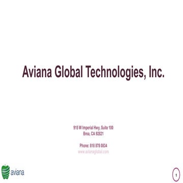 Aviana presentation