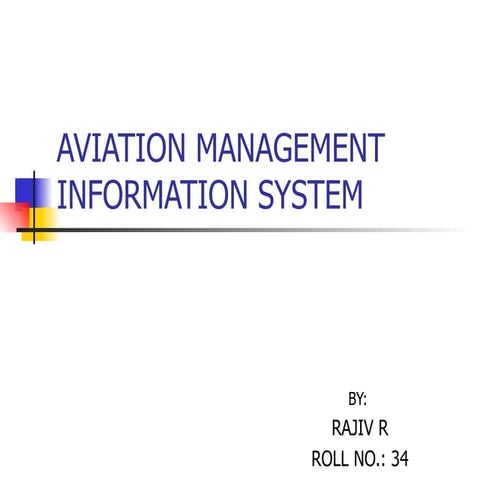 aviation management information system