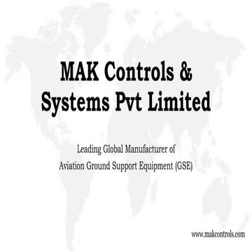 Aviation Ground Power Unit - MAK India and USA
