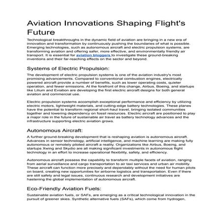 Aviation Innovations Shaping Flight's Future.pdf