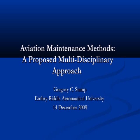 Aviation maintenance methods asci609 final presentation_gstamp