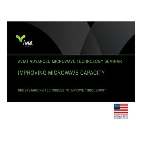 Improving Microwave Capacity