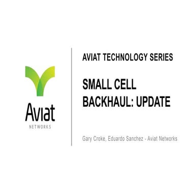Small Cell Backhaul Technology
