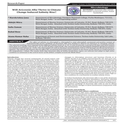 ADAPTATION OF MANGROVES