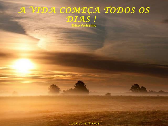 A vida começa todos os dias