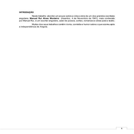 A vida rui monteiro | DOCX