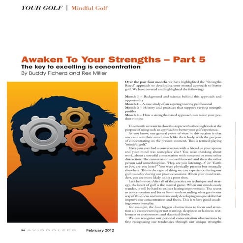 Golf: Awaken Your Talents to Improve Your Game 5 of 5