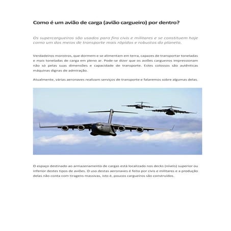 Aviões de carga