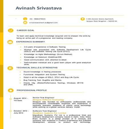 Avinash resume