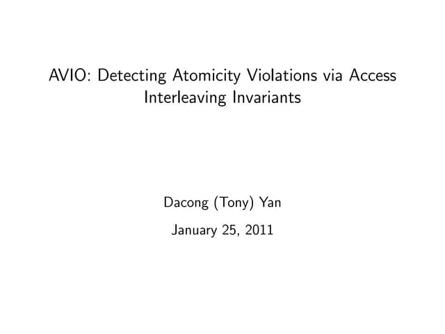 AVIO class present