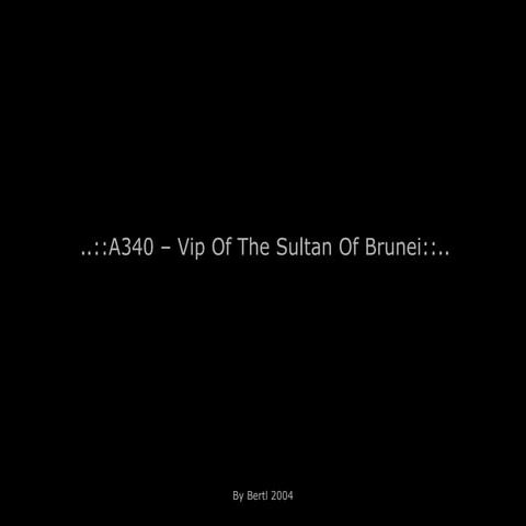 Avion del Sultan de Brunei