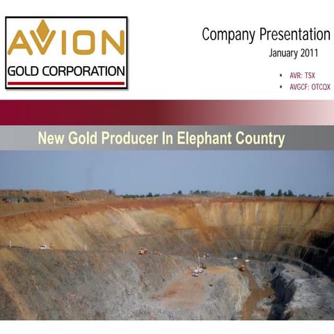 Avion corporate presentation - Jan 2011