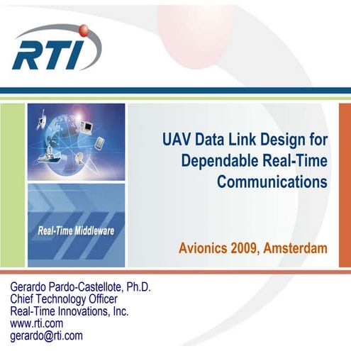 UAV Data Link Design for Dependable Real-Time Communications
