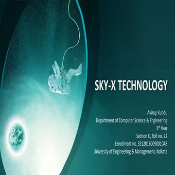 Sky X Technology - Avirup Kundu | UEMK | CSE
