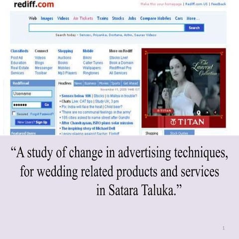 A study of change in advertising techniques in Satara Taluka