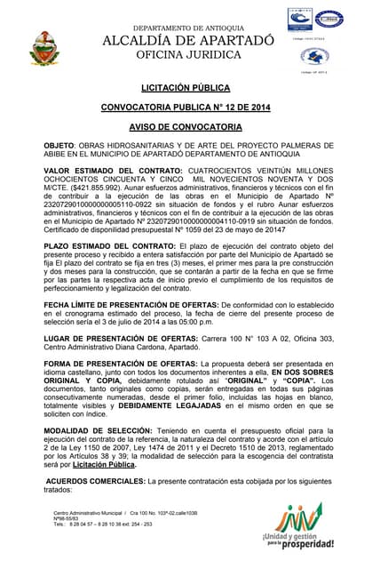 Aviso convocatoria urbanismo palmer...