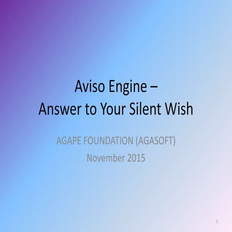 Aviso eCar & CFRE engine – Answer to your Silent Wish