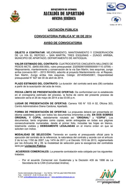 Aviso l.p. 08 2014