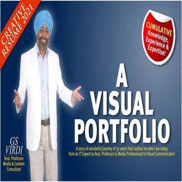 A Creative Resume: The Best Visual Portfolio (2021)