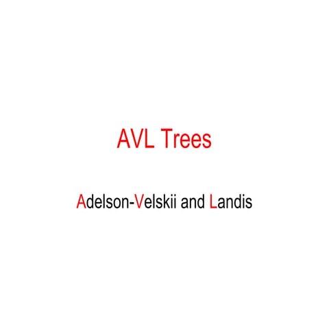 Avl tree | PPT
