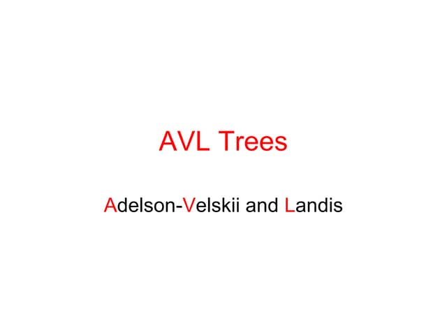 Avl tree