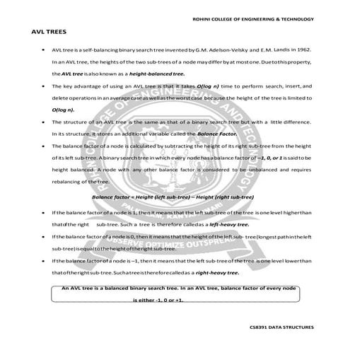 avl tree exampel and tree manipulation pdf