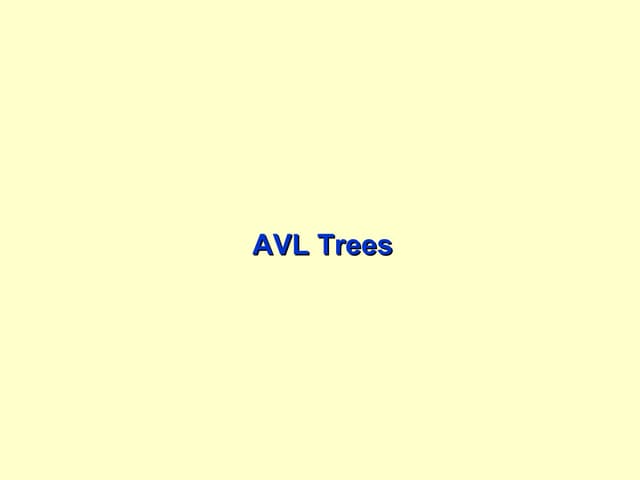 AVL Trees