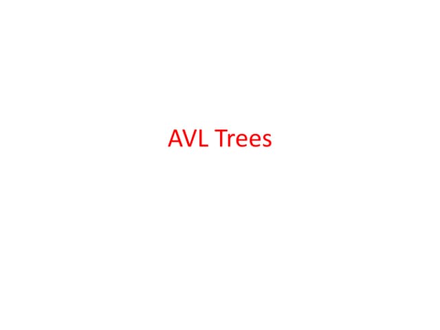 Avl trees final