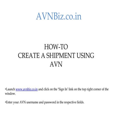 AVN Tutorial