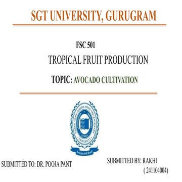 AVOCADO CULTIVATION practices by RAKHI.pptx