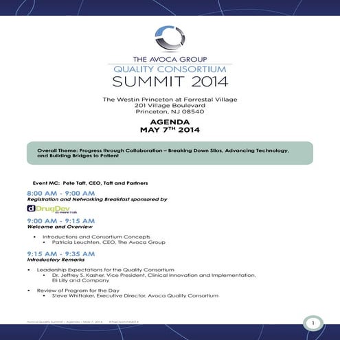 SUMMIT 2013 Bio Booklet | PDF
