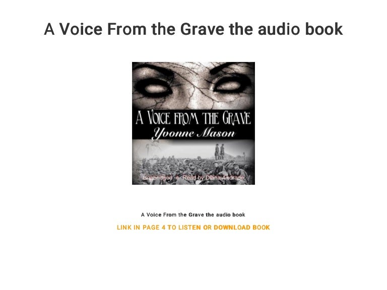 Crimes Of Passion Voice From The Grave A Voice From the Grave the audio book