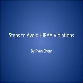 Avoid hipaa