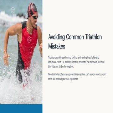 Justin Gelbman - Avoiding Common Triathlon Mistakes