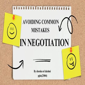 avoiding common mistakes in negotiation .pdf