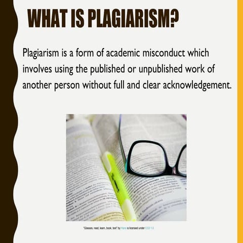 Avoiding plagiarism 