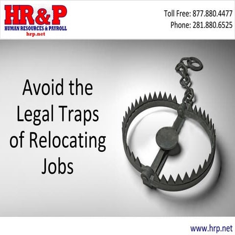 Avoid the Legal Traps of Relocating Jobs