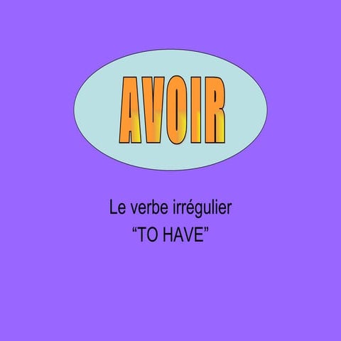 Expressions avec AVOIR