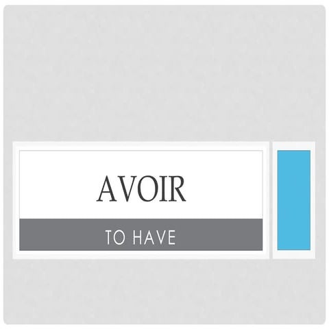 Avoir = To Have