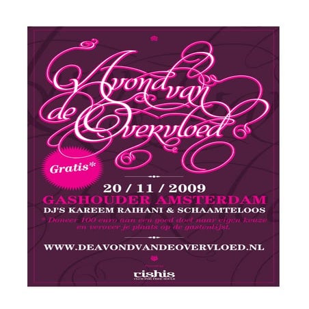 Avond Van De Overvloed (20 Nov)   170x250