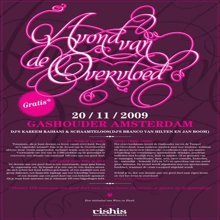 Avond Van De Overvloed (20 Nov)  Webflyer