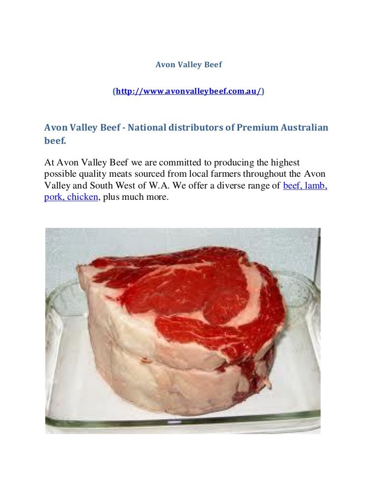 Avon valley beef bulk meat by butcher