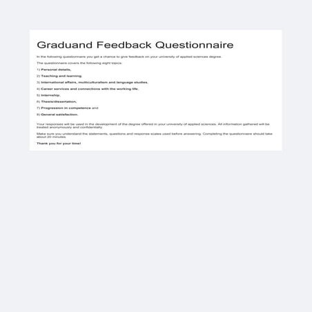 Avop liite 16 ammattikorkeakoulujen valmistumisvaiheen opiskelijapalautekysel...