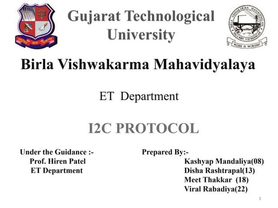 I2C Protocol | PPT