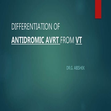 AVRT,TYPES AND HOW TO INTERPRET IN ECG?? | PPTX